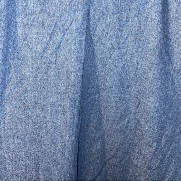 Rolla’s Chambray Denim Shift Dress in Washed Blue Small - Picture 3 of 7